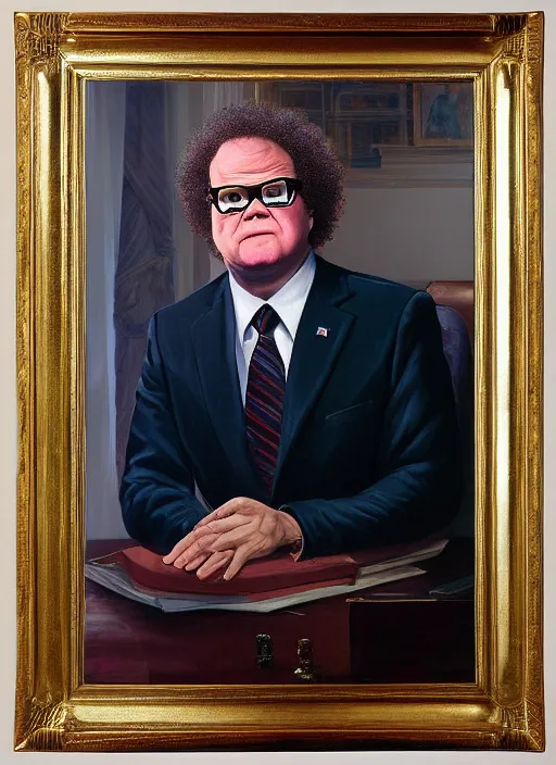 Prompt: portrait of dr steve brule as president of the united states, detailed photoreal