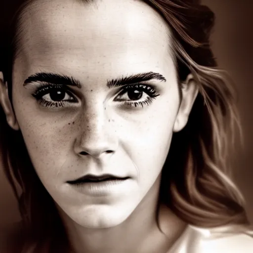 Prompt: Portrait of Emma Watson, XF IQ4, 150MP, 50mm, F1.4, ISO 200, 1/160s, natural light, Adobe Lightroom, photolab, Affinity Photo, PhotoDirector 365