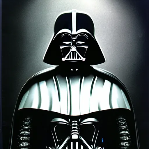 Image similar to darth vader designed by h. r. giger