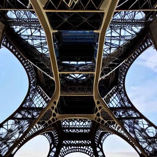 Prompt: The Eiffel tower redesigned as brutalist architecture, Colour photograph, detailed, architecture