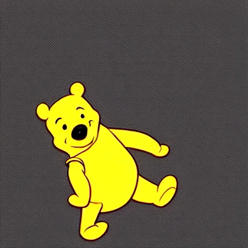 Image similar to winnie the pooh, thugged out