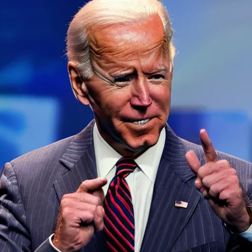 Image similar to joe biden addicted to steroids