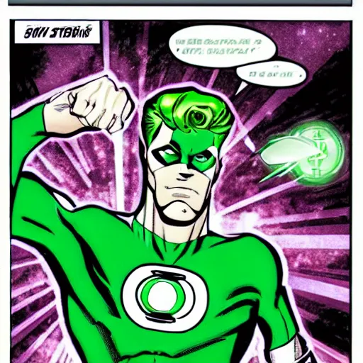 Image similar to Green Lantern profile picture comic style