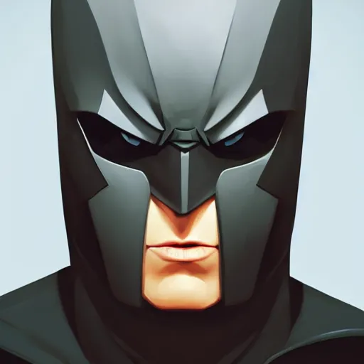 Image similar to face icon stylized minimalist batman, loftis, cory behance hd by jesper ejsing, by rhads, makoto shinkai and lois van baarle, ilya kuvshinov, rossdraws global illumination