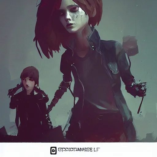 Image similar to 💀🤖, style game life is strange of square enix, trending on artstation, painted by greg rutkowski, render with game the last of us parte ii details