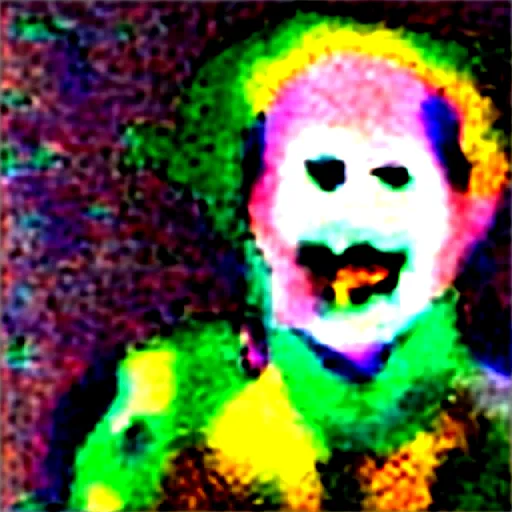 Image similar to film still of Bob Ross as Joke in the new Joker movie, 4k