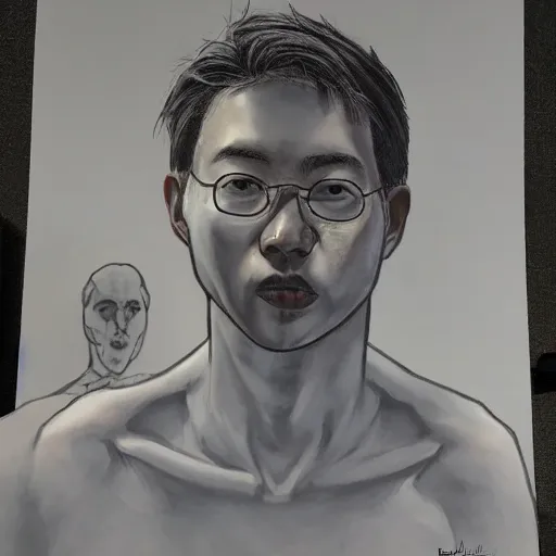 Image similar to 🤑😛🤟 by : art line : joongwon charles jeong, art skin : tjalf sparnaay, art sketching : gottfried helnwein, art colouring : roberto bernardi, art shape : emanuele dascanio art shading : robin eley, art foreground : eloy morales, background : diego fazio, structure : kyle lambert