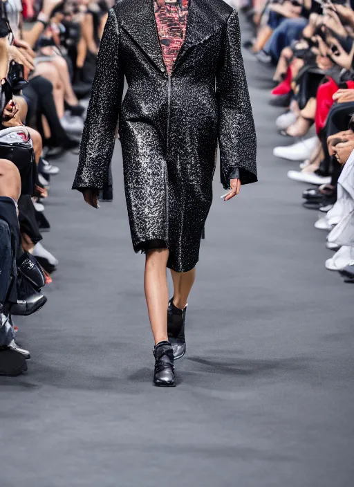 Image similar to hyperrealistic and heavy detailed Balenciaga runway show of marvel avengers , Leica SL2 50mm, vivid color, high quality, high textured, real life