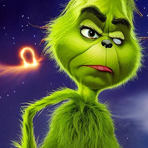 Prompt: the grinch who stole Armageddon