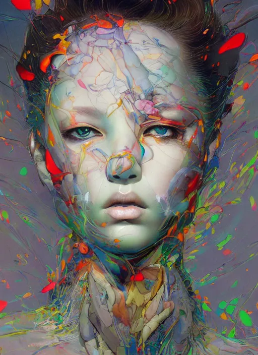 Image similar to monumental portrait soft light painted by yoshitaka amano, and erik jones, inspired by james jean, smooth texture, intricate oil painting, high detail illustration, sharp high detail, manga and anime 1 9 9 9