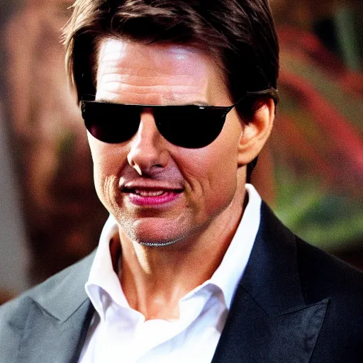 Prompt: Tom Cruise in Tropic Thunder by Ben Stiller