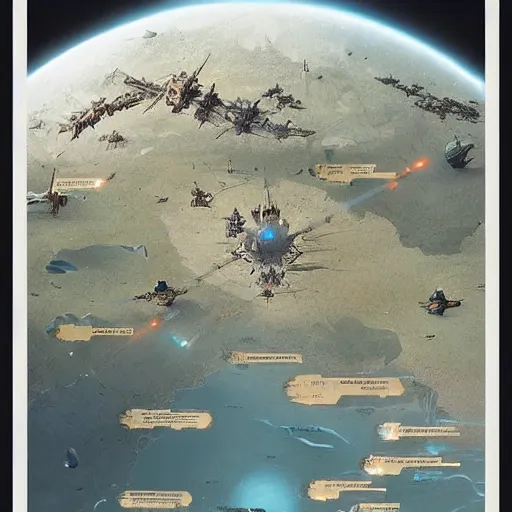 Prompt: a beautiful map of a galactic empire by greg rutkowski and ralph mcquarrie trending on artstation