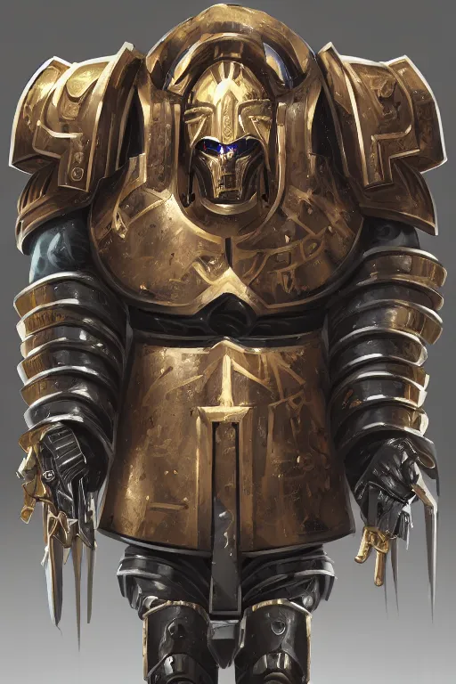 Image similar to armor portrait heros warhammer 4 0 k horus heresy fanart - the primarchs emperor by johannes helgeson animated with vfx concept artist & illustrator global illumination ray tracing hdr fanart arstation zbrush central hardmesh 8 k octane renderer comics stylized