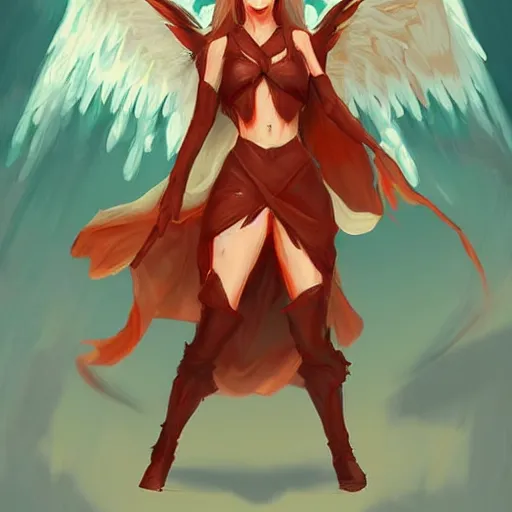 Image similar to concept art | angel in heavy syrup marauding through a peaceful path, artstation / pixiv!!!