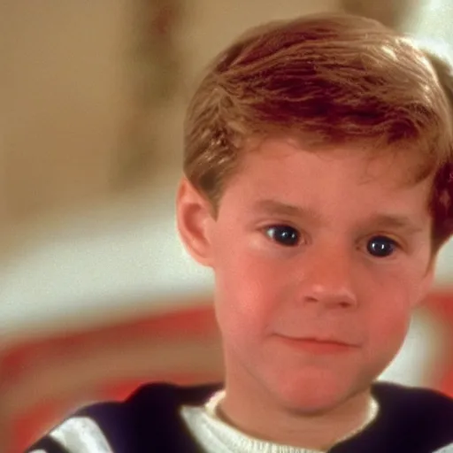 Prompt: joe biden as a child in home alone movie