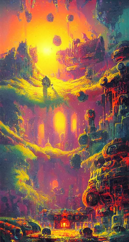 Prompt: an amazing masterpiece of art by Paul Lehr