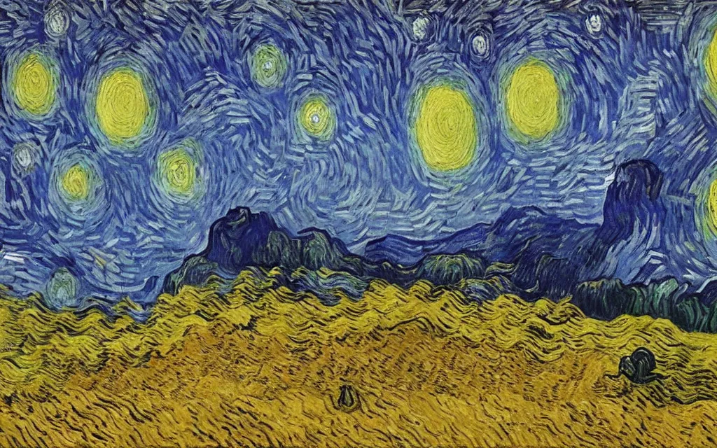 Image similar to a sending down from him who created the earth and the lofty heavens, overdetailed art, by van gogh, magic