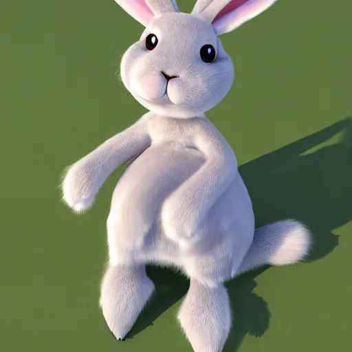 Prompt: beautiful fit furry female anthropomorphic rabbit wearing dress, full body, ultra realistic, vray, 5 5 mm