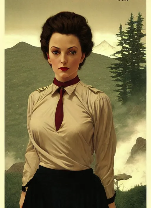 Prompt: twin peaks poster art, portrait of talyor swift by michael whelan, rossetti bouguereau, robert mcginnis, leyendecker