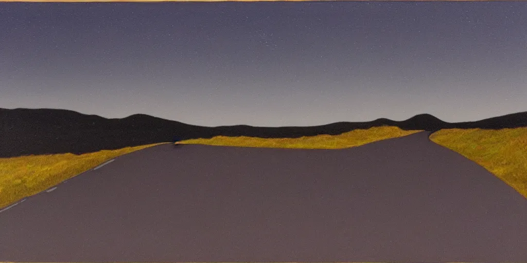 Image similar to the long and winding road at night by john christopher pratt,