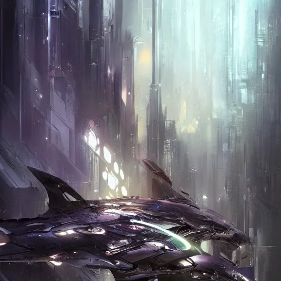 Image similar to a painting in the style of stephan martiniere