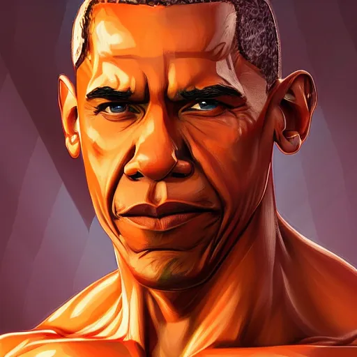 Prompt: Muscular Obama , digital art , hyperdetailed , artstation , cgsociety , matt painting , concept art