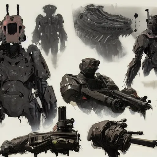 Prompt: Concept Art of cinematography of Neill Blomkamp film by Ashley wood