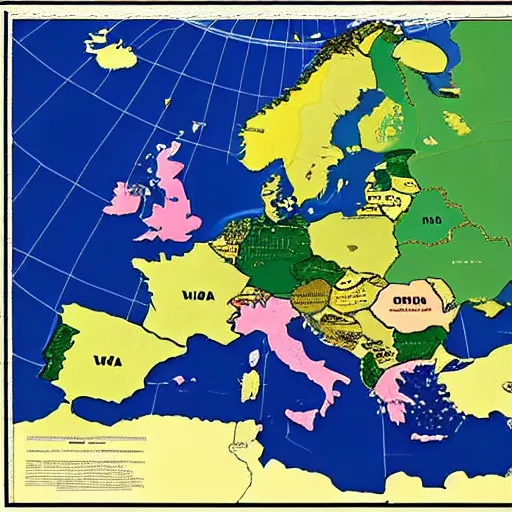 Image similar to map of Europe if the Axis powers won World War II.
