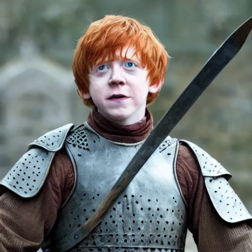 Image similar to rupert grint as ron weasley in game of thrones