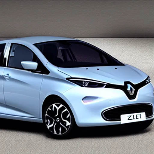 Prompt: Renault Zoe car, made by Pininfarina