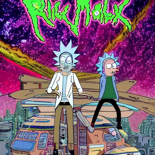 Rick and Morty - Spaceship Wall Mural