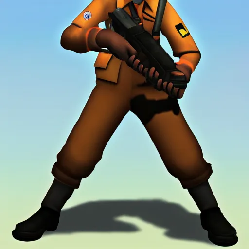 Prompt: Scout from the game Team Fortress 2