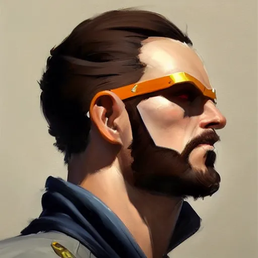 Prompt: greg manchess portrait painting of alex murphy as overwatch character, 8 0 ies aesthetic, medium shot, asymmetrical, profile picture, organic painting, sunny day, matte painting, bold shapes, hard edges, street art, trending on artstation, by huang guangjian and gil elvgren and sachin teng