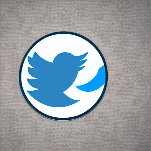 Prompt: twitter logo as pop statue