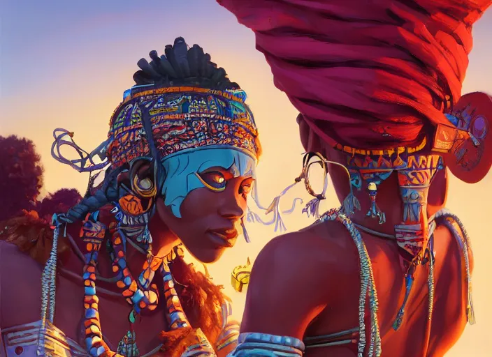 Image similar to highly detailed digital painitng of tribal afrikan voodoo kemetic mask, 2 d game fanart behance hd by jesper ejsing, by rhads, makoto shinkai and lois van baarle, ilya kuvshinov, rossdraws, global illumination, radiant light, detailed and intricate environment