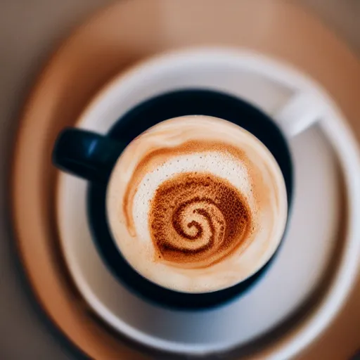 Prompt: The planet Jupiter as a cup of coffee, food photography