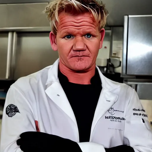 Image similar to gordon ramsay as a manager at mcdonald's