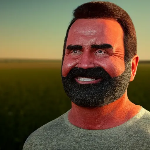 Image similar to hyperrealistic dslr film still of billy mays disguised as giant ear of corn, stunning 8 k octane comprehensive 3 d render, inspired by istvan sandorfi & greg rutkowski & unreal engine, perfect symmetry, dim volumetric cinematic lighting, extremely hyper - detailed, incredibly real lifelike attributes & flesh texture, intricate, masterpiece, artstation, stunning