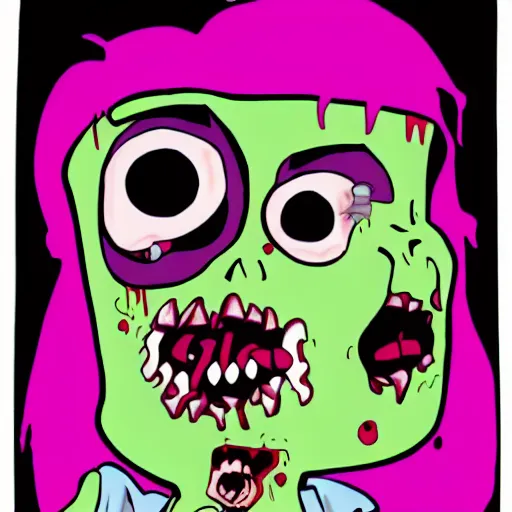 Prompt: zombie Macapaca eating tombliboo unn