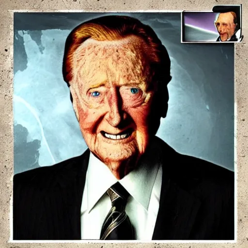 Image similar to vin scully in dark souls