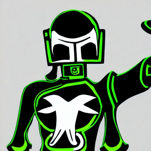 Image similar to jet set radio character, isolated on a white background