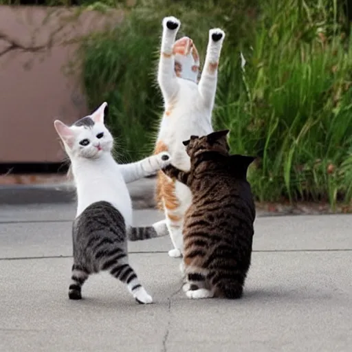 Image similar to cat dancing