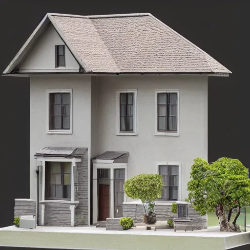 Prompt: professional photogrammetry model of a house