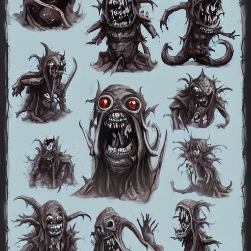 Image similar to cute undead monstrosities from the second edition of hallow's guide to summoning undead, highly detailed, photorealistic, artstation