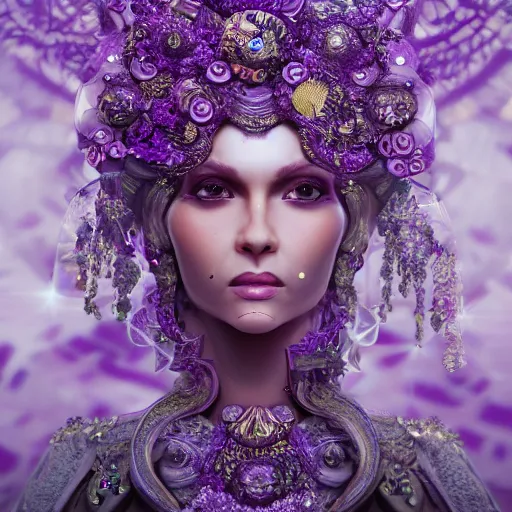 Image similar to princess of amethyst, ornate, intricate, hyper detailed, stunning, surreal, 4 k, octane render