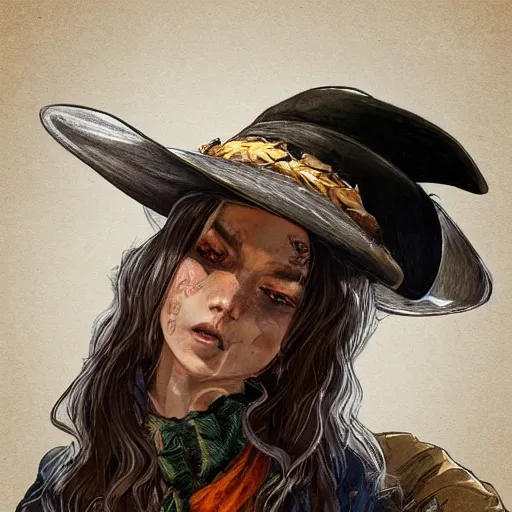 Prompt: beautiful cowboy witch, wild west, detailed, concept art, trending on artstation