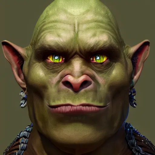 Prompt: a detailed portrait of an orc boy child, art illustration, incredibly highly detailed and realistic, 8 k, sharp focus