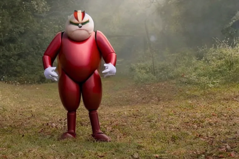 Prompt: tim curry as doctor robotnik in the live action sonic the hedgehog movie, movie still