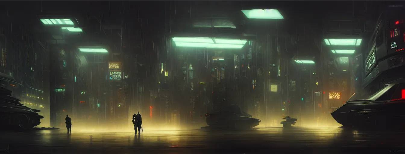 Image similar to blade runner artifacts, electronic case display, cyberpunk tech, ultrarealistic, futuristic, three point lighting, dramatic lighting, electrical details, high details, 4 k, 8 k, best, accurate, trending on artstation, artstation, photorealism, ultrarealistic, digital painting, style of peter mohrbacher, caravaggio, dali, boris vallejo, hajime sorayama