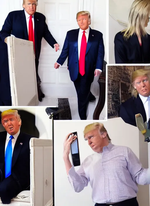 Prompt: donald trump instagram photo shoot